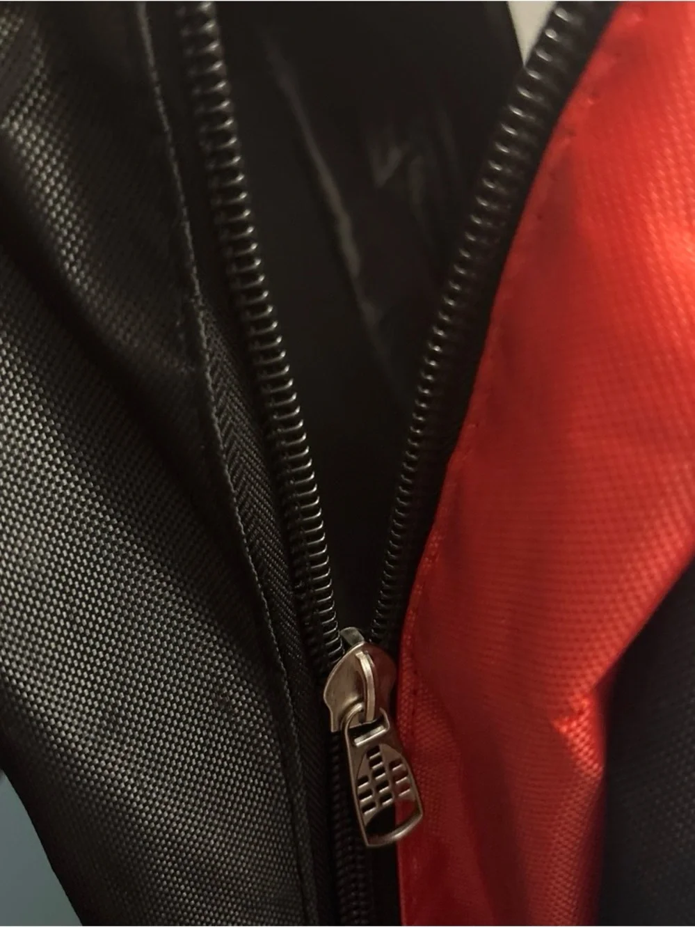 Men's Red and Black Backpack